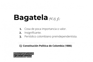 Bagatela | Diccionario | La nueva Bagatela