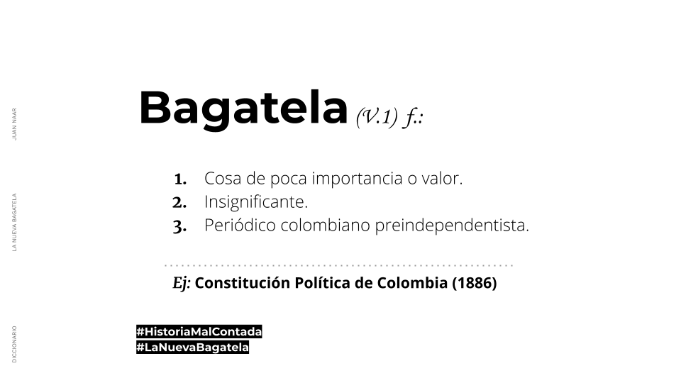 Bagatela | Diccionario | La nueva Bagatela