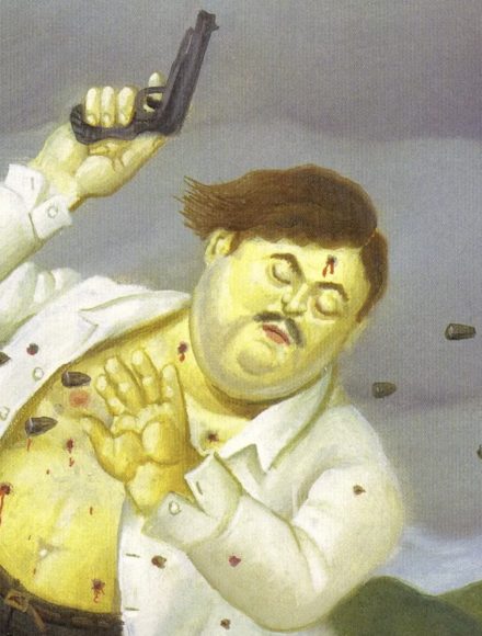 Fernando Botero - La muerte de Pablo Escobar, (Detalle)