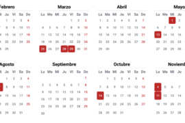 Calendario De Días Festivos en colombia 2024 - Cuáles Días Festivos Y Cuántos Puentes Hay En Colombia Este Año?