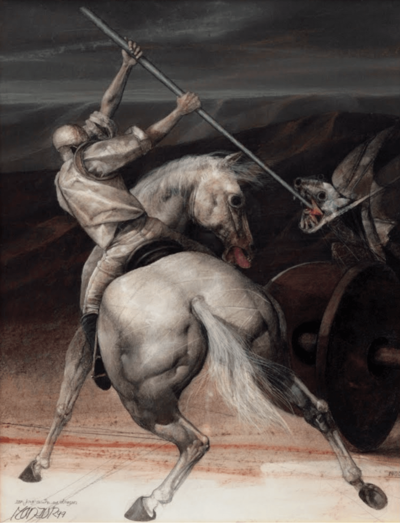 David Manzur - San Jorge y el Dragón | Arte Colombiano