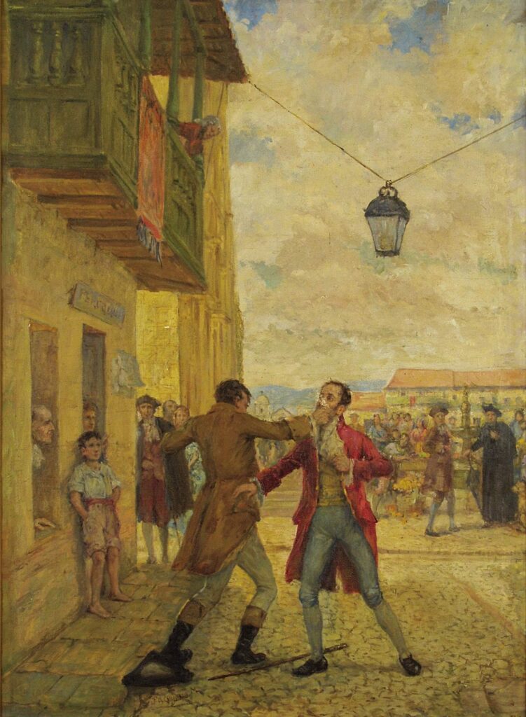 Pedro Alcántara Quijano - Reyerta del 20 de julio de 1810 | Arte Colombiano