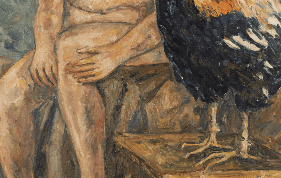 Pedro Nel Gómez - Desnudo con Gallo | Arte Colombiano