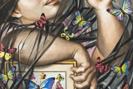 Enrique Grau Araújo - Cazadora de mariposas | Arte Colombiano