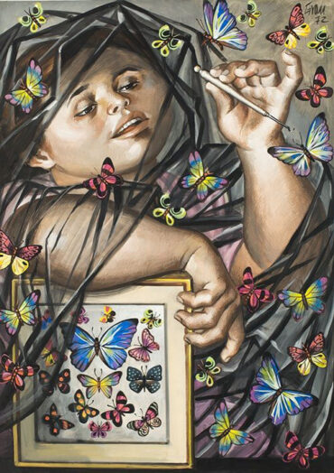 Enrique Grau Araújo - Cazadora de mariposas | Arte Colombiano