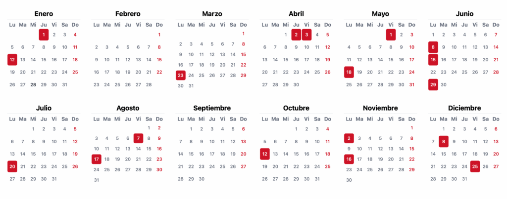 Calendario De Días Festivos en colombia 2026 - Cuáles Días Festivos Y Cuántos Puentes Hay En Colombia Este Año