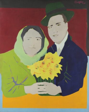 Beatriz González, Los suicidas del Sisga III, óleo sobre tela, 1965